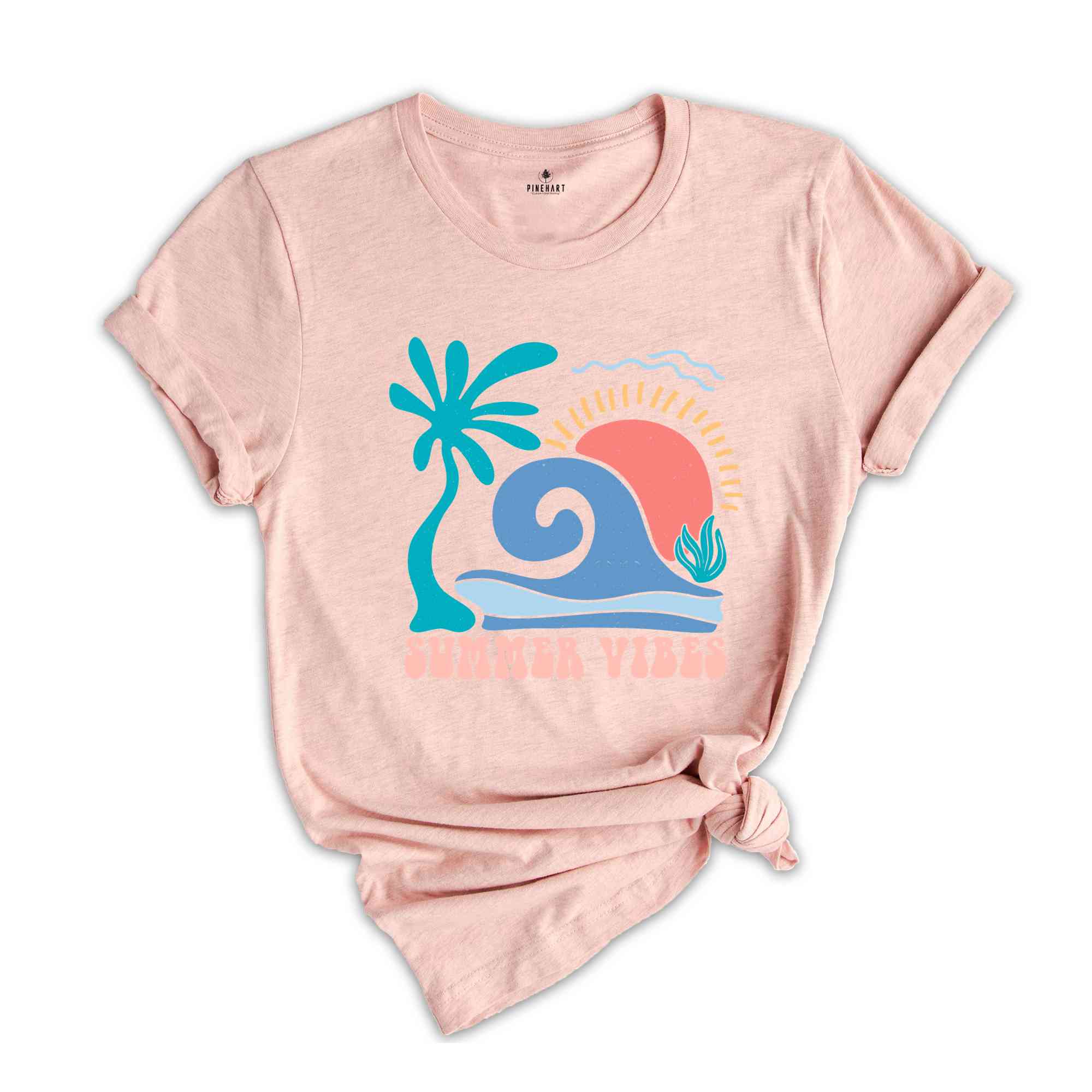 Boho Summer Vibes Shirt, Summer Vibes Shirt, Summer Shirt, Beach Shirt, Cute Summer Shirt, Sunshine Shirt, Vacation Shirt, Palm Shirt