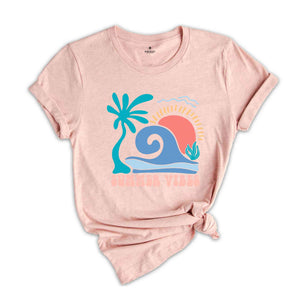 Boho Summer Vibes Shirt, Summer Vibes Shirt, Summer Shirt, Beach Shirt, Cute Summer Shirt, Sunshine Shirt, Vacation Shirt, Palm Shirt