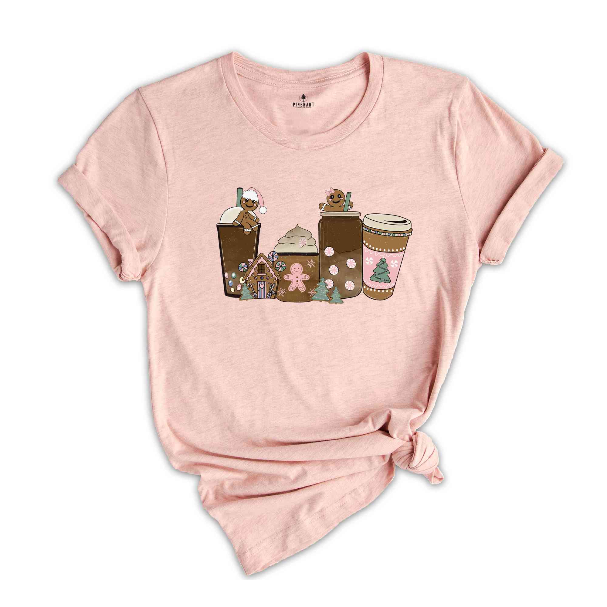 Christmas Gingerbread Coffee Sweatshirt, Coffee Lover Gift, Cute Holiday Sweatshirt, Festive Coffee Sweatshirt, Christmas Coffee Sweater