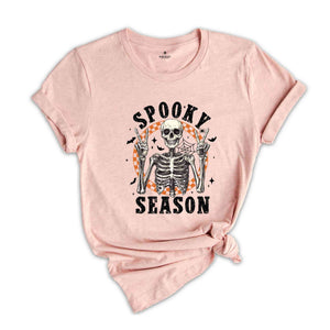 Spooky Season Shirt, Retro Halloween Shirt, Halloween Shirt, Skeleton Shirt, Spooky Shirt, Spooky Season Shirt, Fall Shirt, Peace Shirt