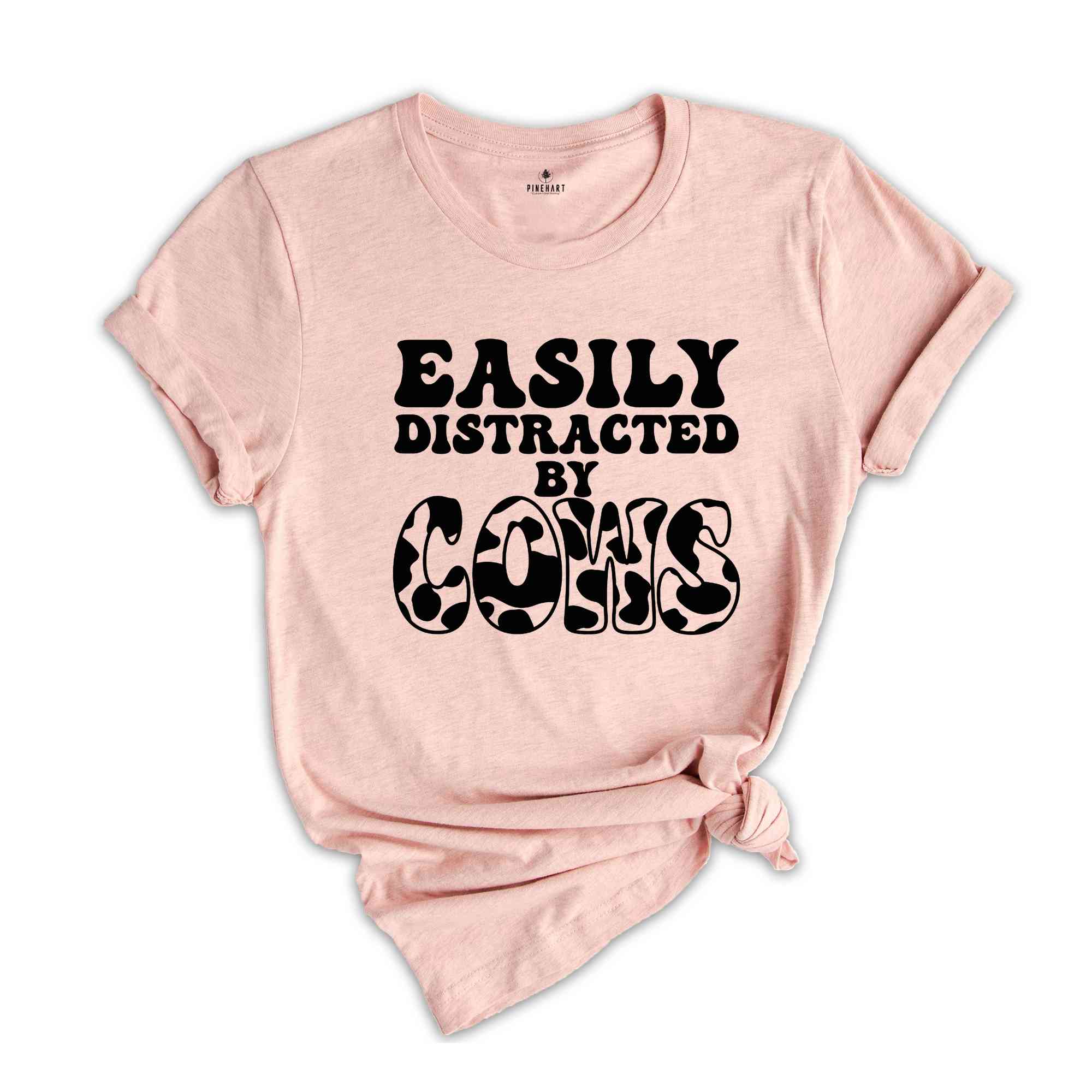 Distracted by Cows T-shirt, Funny Animal Tee, Cow Lover Shirt, Cute Tee, Animal Lover Shirt, Novelty Gift