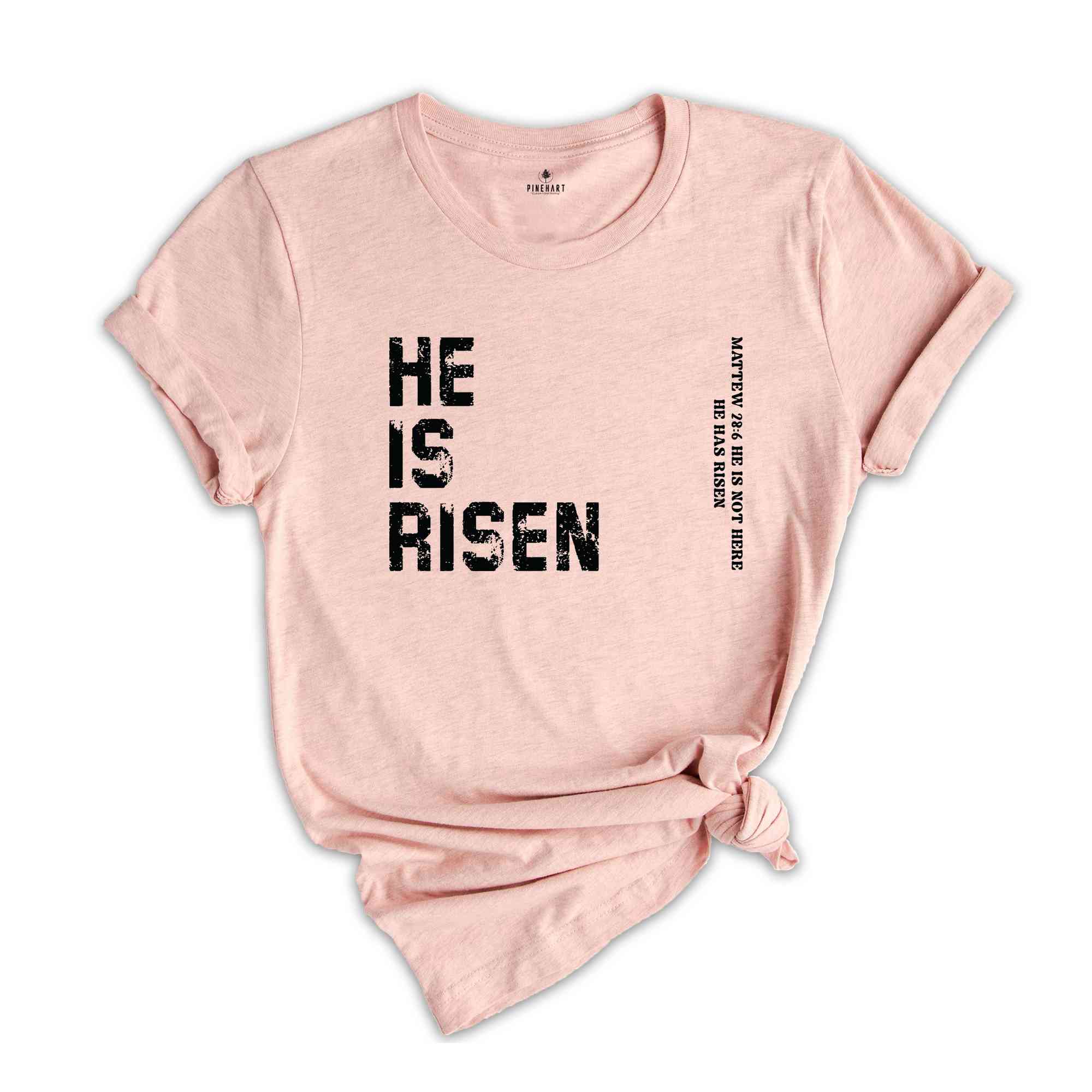 He Is Risen T-Shirt, Christian Easter Shirt, Christian Apparel, Easter Shirt, He Is Not Here He Has Risen Shirt