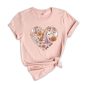 Halloween Doodles Heart Shirt, Love Boo Shirt, Halloween Heart Shirt, Halloween Shirt, Cute Halloween Shirt, Boo Shirt, Pumpkin Shirt