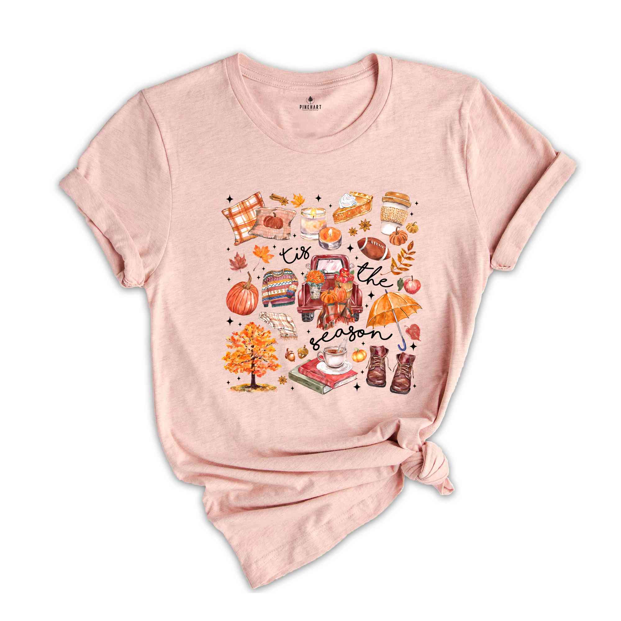 Tis The Season Shirt, Retro Fall Shirt, Autumn Shirt, Thanksgiving Shirt, Fall Vibes Shirt, Fall Autumn Shirt, Pumpkin Shirt