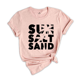 Sun Salt Sand Shirt, Summer Shirt, Vacation Shirt, Beach Life Shirt, Summer Quotes, Family Cruise Shirt, Beach Camping Tee