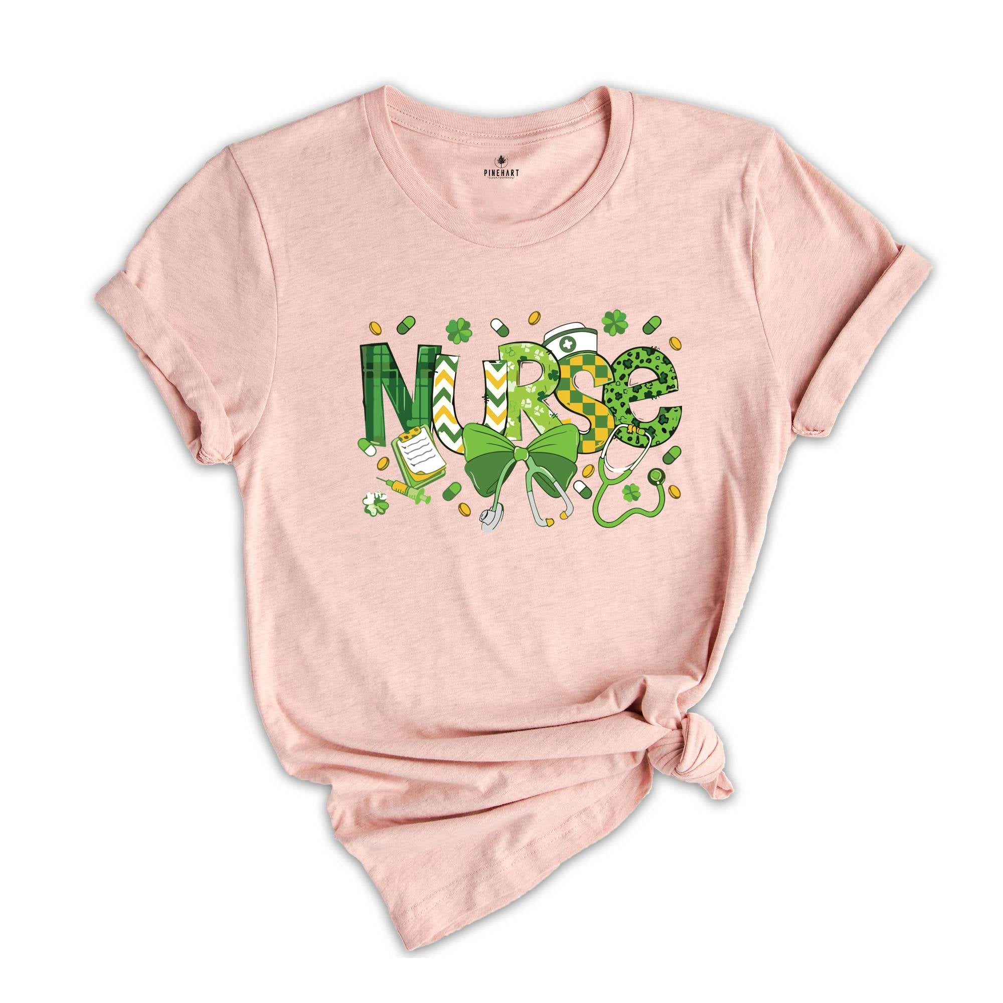 Nurse Shirt, Nurse St Patricks Day Shirt, Nurse Coquette Shirt, St Patricks Day Shirt, St Pattys Day Shirt, St Patrick Day Tee, Nurse Gift