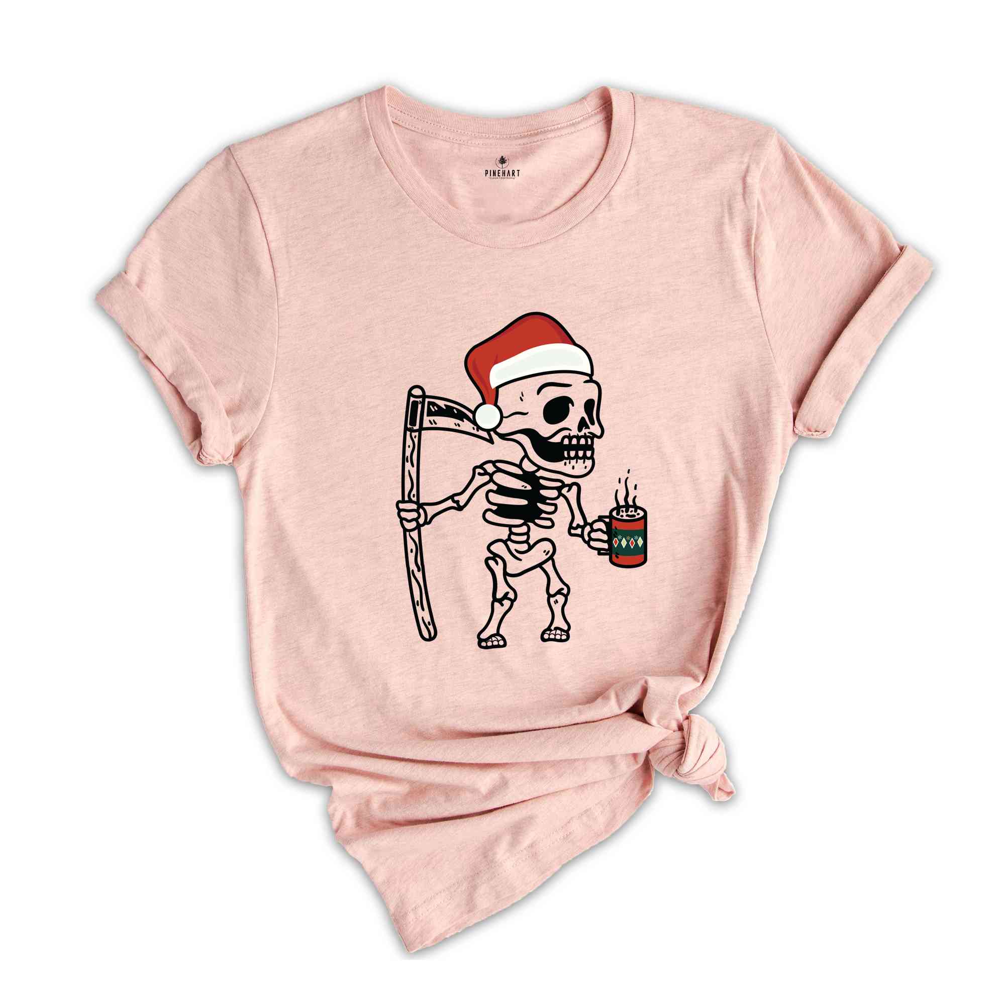 Christmas Skeleton Shirt, Dead Inside Skeleton Christmas Shirt, Sarcastic Christmas Coffee Shirt, Coffee Lover Christmas Gift