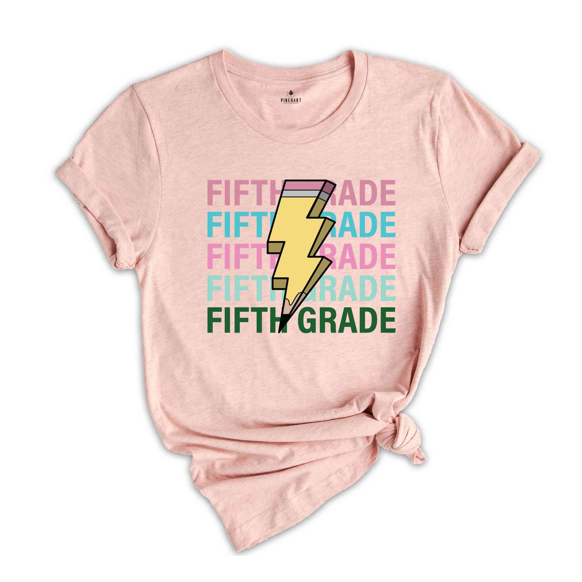 Fifth Grade Pencil Shirt, Pencil Bolt Shirt, Retro Shirt, Back To School Shirt, School Shirt, Teacher Shirt, Pencil Shirt, Teacher Gift