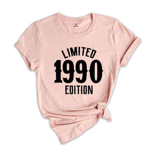 34th Birthday Shirt, Limited 1990 Edition Shirt, 34 Years Old Shirt, 34 Years Old Birthday Gift, 1990 Birthday Gift, 34th Birthday Party