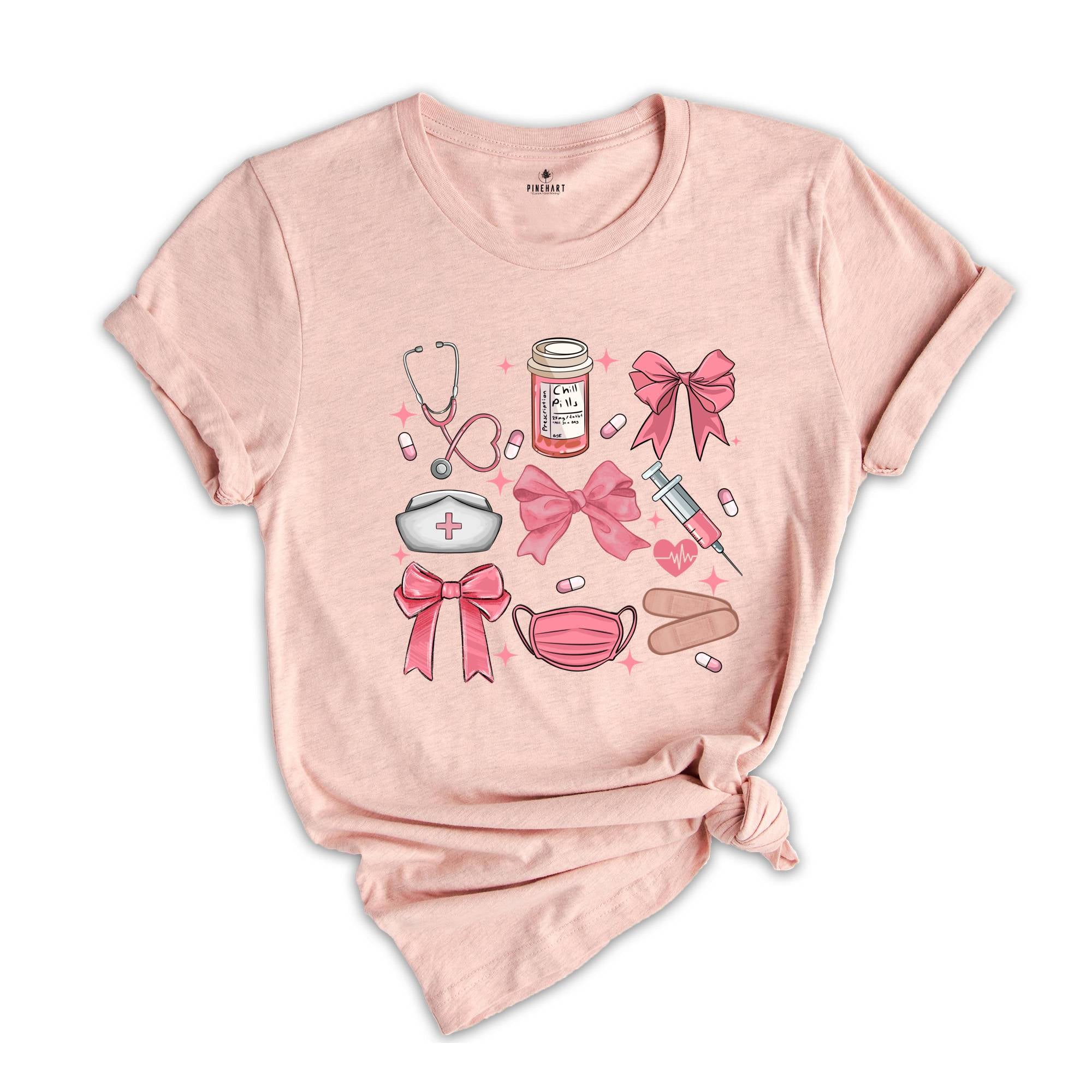 Cute Dentist T-Shirt, Dentist Pink Bow Coquette Shirt, Dental Life, Dental Gifts, Dental Hygiene Tee, Gifts for Dentists