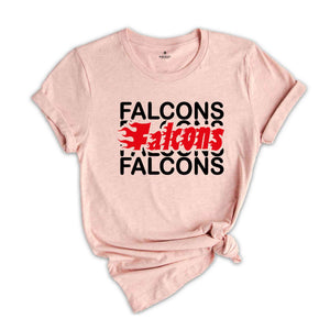 Falcons Team Shirt, Team Mascot Shirt, Falcons Team Spirit, Falcons Fan Shirt, Falcons School Shirt, Falcons School Spirit