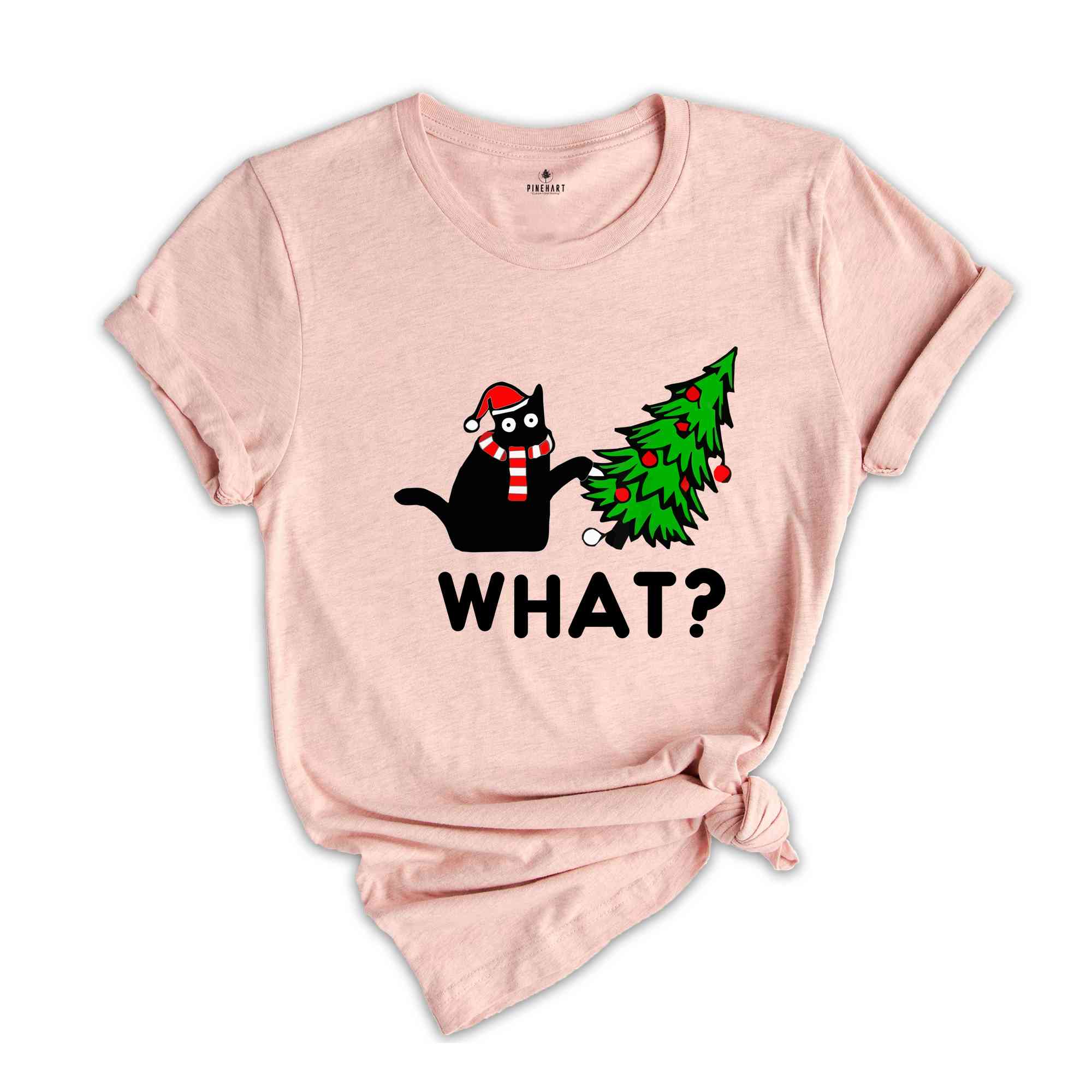 What Shirt, Funny Black Cat Shirt, Christmas Tree Cat What Shirt, Cat Lover Gift, Funny Cat Shirt, Cool Cat, Cat Shirt, What Shirt,