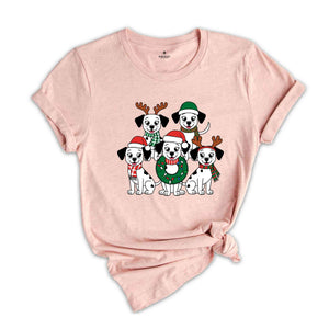 Christmas Dog Shirt, Christmas Dalmatian Shirt, Christmas Lights Shirt, Dalmatians Mom Shirt, Dog Shirt, Christmas Shirt