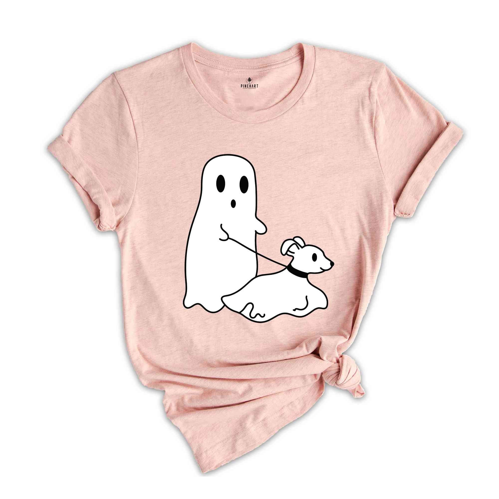 Halloween Ghost Dog Shirt, Dog Owner Ghost Tee, Funny Halloween Shirt, Ghost Dog Halloween Tee, Animal Lover Halloween Shirt, Funny Dog Tee