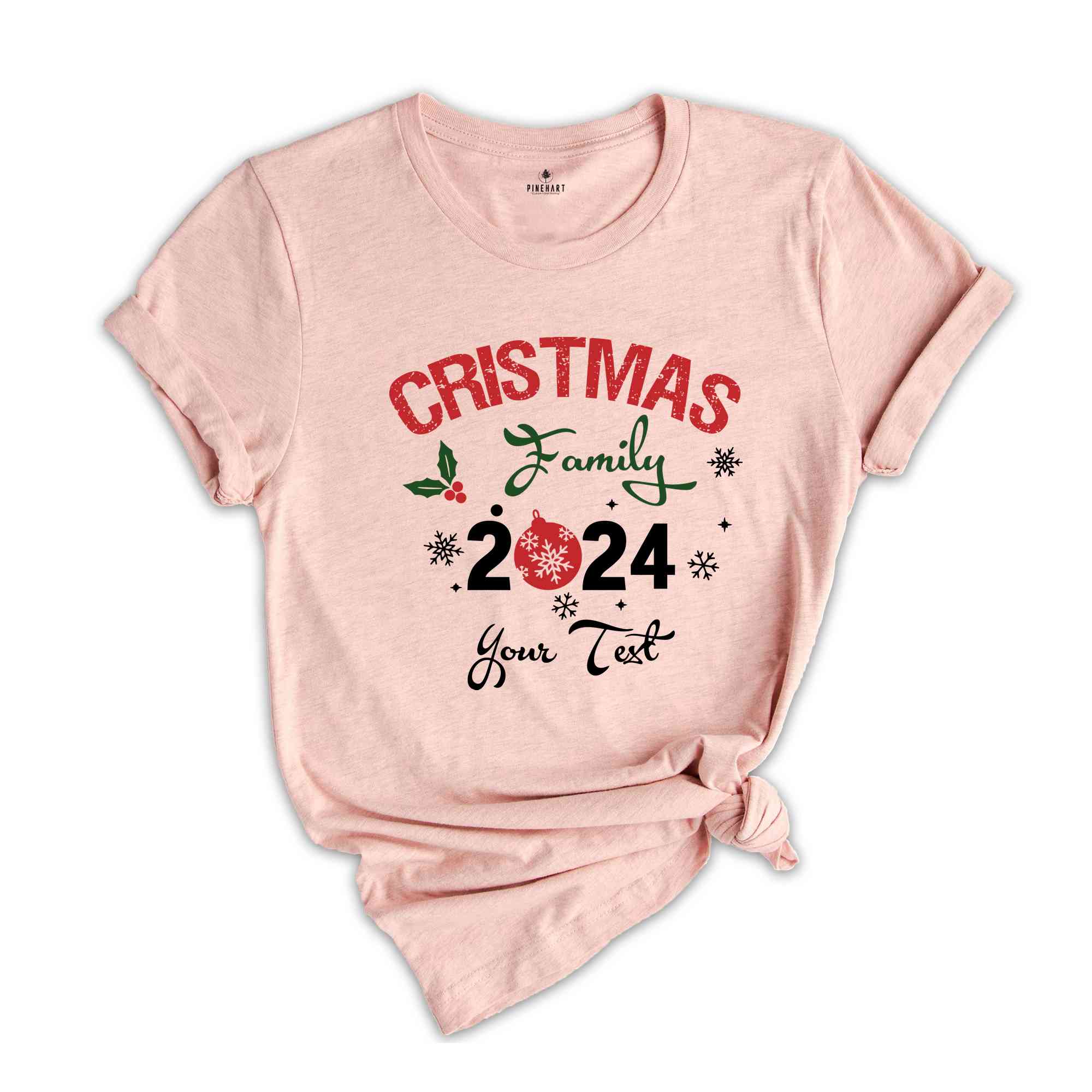 Custom Family Name Christmas 2024 Shirt, Custom Name Christmas Sweatshirt, Personalized Family Christmas Shirt, Personalize Matching Family