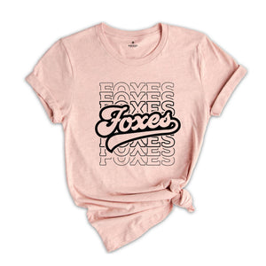 Team Mascot Shirt, Foxes Mascot Shirt, Foxes Team Spirit Shirt, Foxes Fan Shirt, Foxes School Shirt, Foxes School Spirit