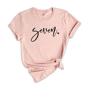 Seven Birthday Shirt Girl, 7 Year Old Birthday Gift, Seven Birthday Gift, Birthday Party Shirt, Seven Year Old Birthday Shirt, Bday Tie Dye