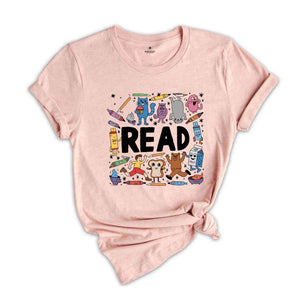 Read Shirt, Read Children's Books Teacher Shirt, Teacher Life Shirt, Teacher Shirt, Kindergarten Shirt, Gift For Teacher