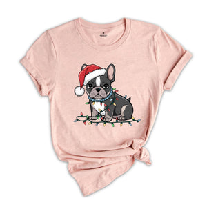 French Bulldog Christmas Shirt, Dog Mom Shirts, Holiday Party Shirt, Dog Owner Shirt, Christmas Dog Gifts, Dog Dad Shirt