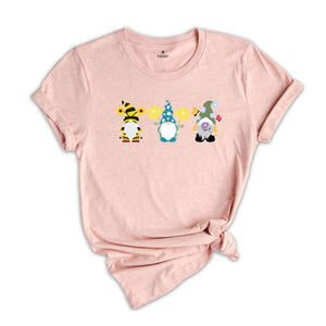 Spring Gnome T-Shirt, Cute Gnome Shirt, Butterfly Gnomes Shirt, Floral Shirt, Summer Shirts, Spring Season Tee