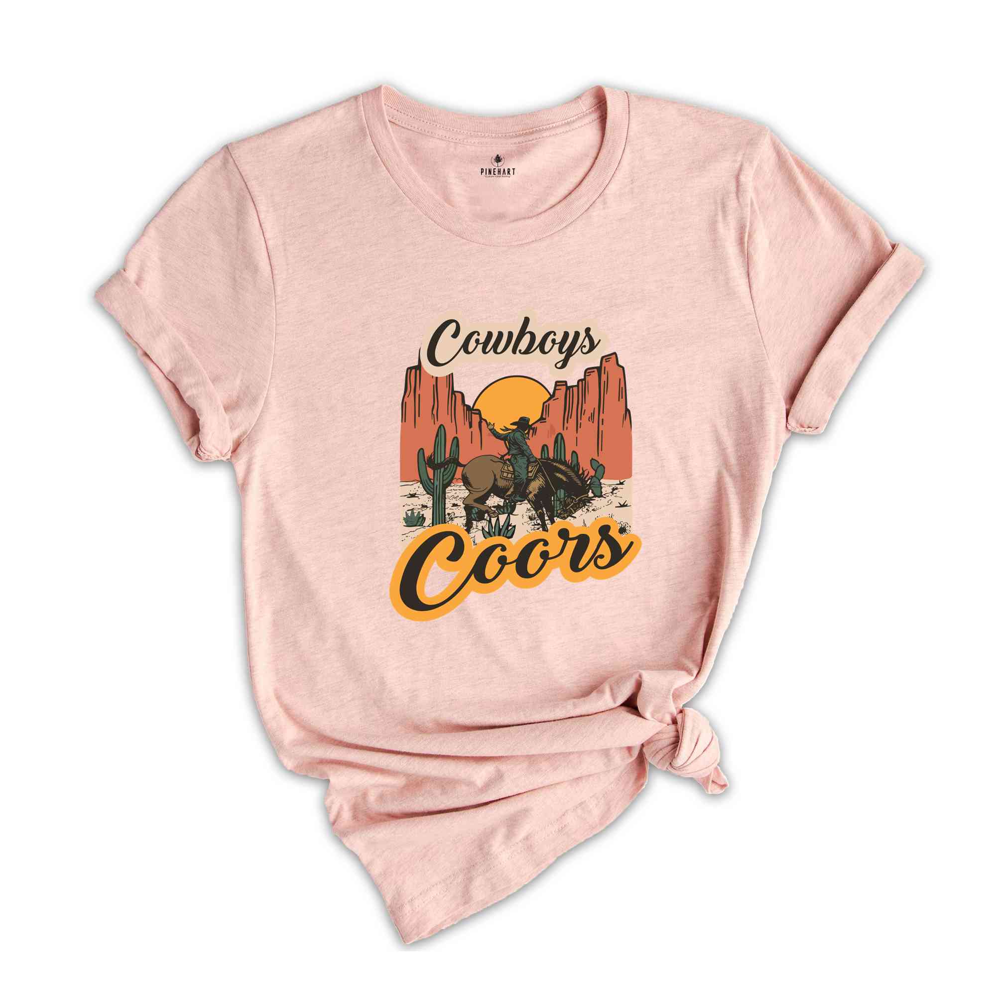 Coors Cowboys Shirt, Western Cowboy T-shirt, Retro Cowboy Shirt, Western Cowgirl Vibes Tee, Vintage Western Shirt