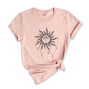 Sun Mandala Shirt, Boho Shirt, Beach shirt, Summer Shirt, Birthday Gift, Mandala T-Shirt, Boho Style Tee