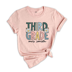 Third Grade Shirt, Teacher Shirt, Custom 3rd Grade Teacher Team Shirt, 3rd Grade Teacher Shirt, 3rd Grade Shirt, Third Grade Dream Team