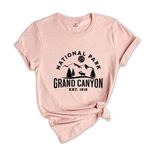 Grand Canyon National Park Est.1919 T-Shirt, Grand Canyon Tee, Camping Shirt, Nature Lover Tee, Explore Shirt, Adventure Shirt, Outdoor Tee