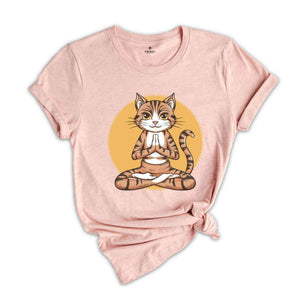 Cat Yoga Shirt, Cute Cat Yoga, Funny Meditation, Yoga Gifts, Cat Lovers Shirt, Cat Gift, Meditation Shirt, Namaste Shirt