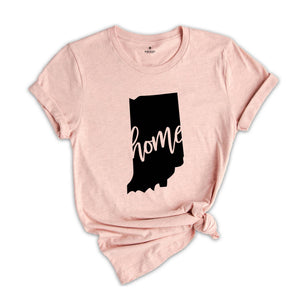 Indiana State Shirts, Indiana State Map Shirt, Indiana Travel Gifts, Indiana Apparel, Indiana Clothing, Indiana Travel T-Shirt