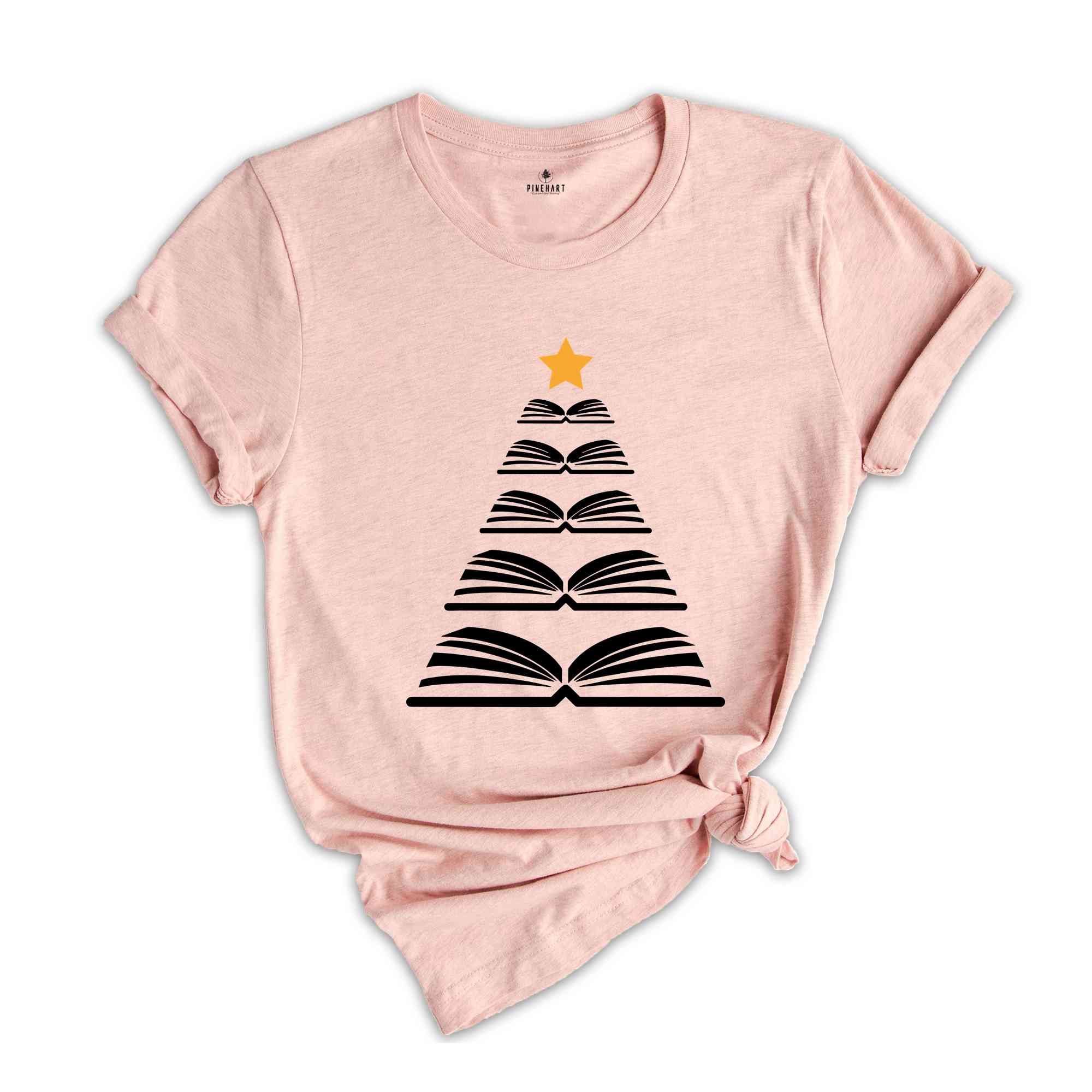 Books Tree Christmas Shirt, Cute Christmas Tee, Christmas Gift, Book Lovers Christmas Gift, Bookworm Christmas Shirt, Gift For Teachers