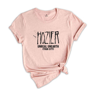 Hozier Unreal Unearth Tour Shirt, Custom Hozier Concert Shirt, No Grave Can Hold My Body Down Tee, Hozier 2025 Tour Merch Tee