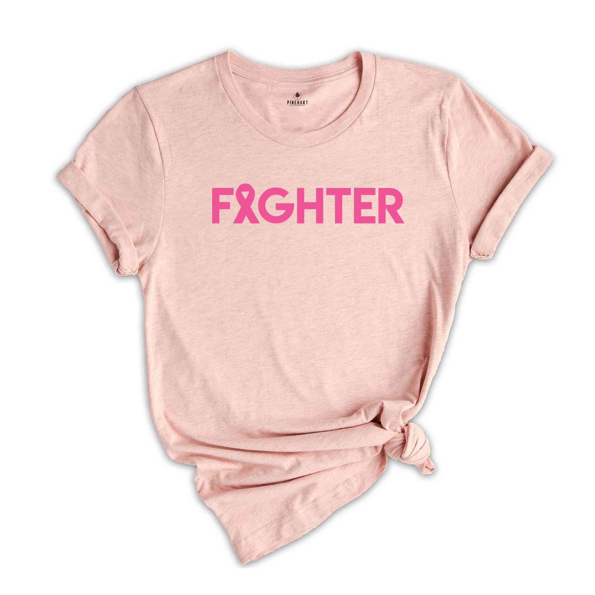 Breast Cancer Fighter Shirt, Fighter Shirt, Breast Cancer Awareness Shirt, Breast Cancer Shirt Gift, Breast Cancer Shirt for Women