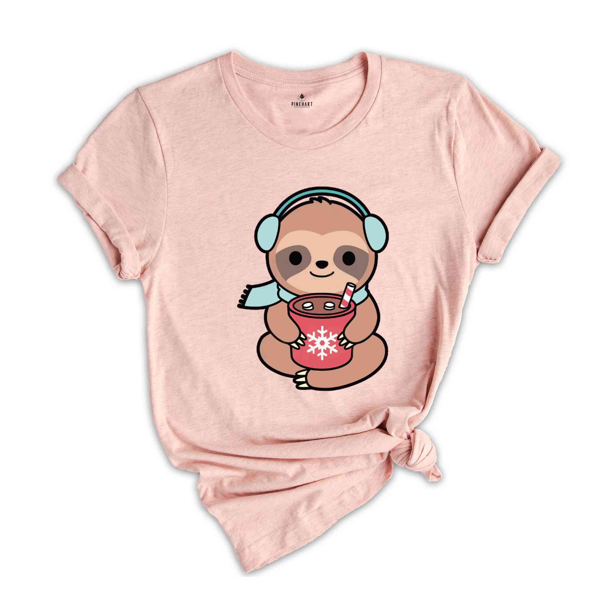 Christmas Kawaii Sloth Shirt, Cute Sloth Shirt, Sloth Lover Shirt, Holiday Apparel, Sloth Christmas Shirt, Merry Slothmas Shirt