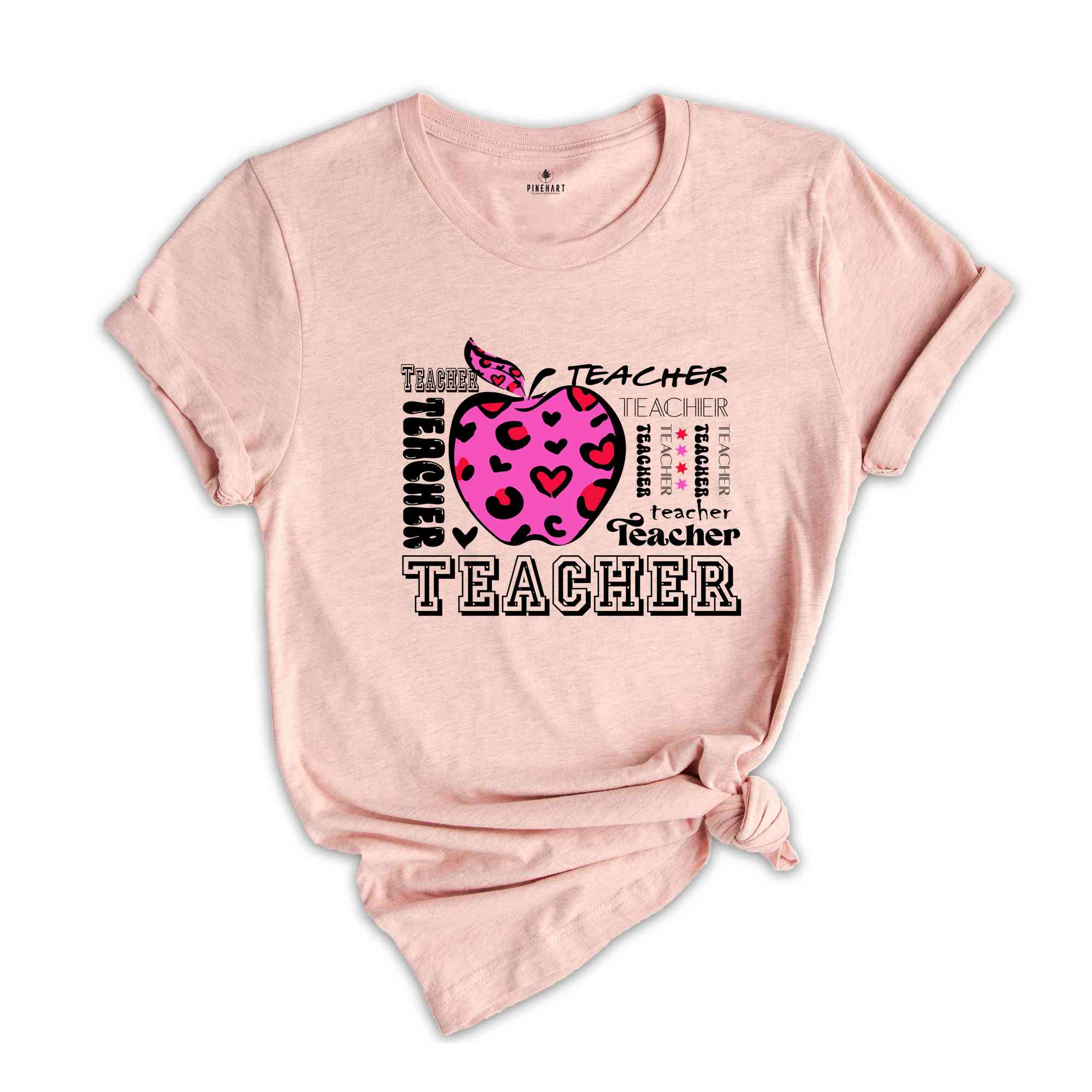 Back To School Shirt , Leopard Teacher Shirt, Teacher Appreciation Shirt, Leopard Apple Teacher Shirt, Kindergarten teacher tee