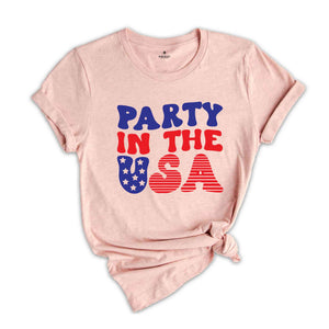 Party in USA Shirt, 4th Of July Shirt, American Flag Shirt, Independence Day Shirt, Womens 4th Shirt