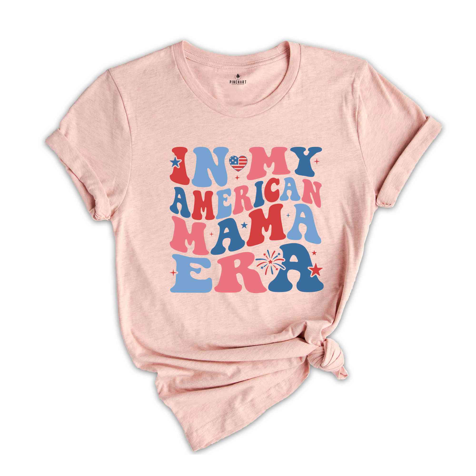 In My American Mama Era Shirt, Fourth Of July Shirt, Patriotic Shirt, Red White Blue Shirt, Independence Day Shirt, July 4th Shirt, USA Tee