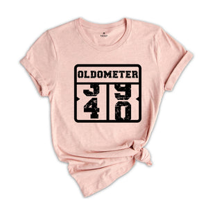 Oldometer 40 Shirt, 40th Birthday Shirt, Funny Birthday Gift, Birthday Party Tee, Born in 1984, Girls Trip Shirt, Husband Birthday Gift