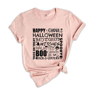 Happy Halloween Shirt, Halloween Shirt, Ghouls Halloween Shirt, Fall Shirt, Boo Shirt, Spooky Shirt, Bats Shirt, Witches Shirt, Haunted Tee