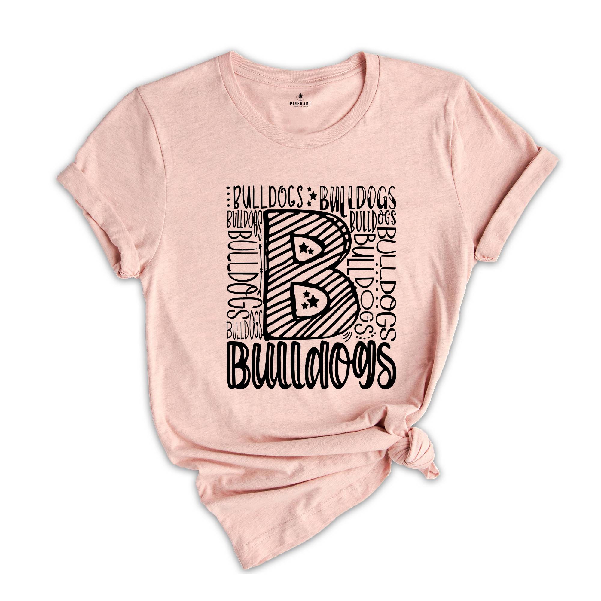 Team Mascot T-Shirt, Bulldogs Team Shirt, Bulldogs Team Spirit, Bulldogs Fan Tee, Bulldogs School Gift, Bulldogs School Spirit Top