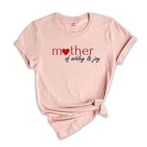 Custom Mother With Kids Names Shirt, Mother’s Day Shirt, Custom Mom Shirt, Custom Name Shirt, Mama Shirt