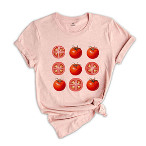 Tomato Shirt, Retro Tomatoes Shirt, Vegetable Shirt, Foodie Shirt, Gardening Shirt, Summer Shirt, Fresh Tomato Tee