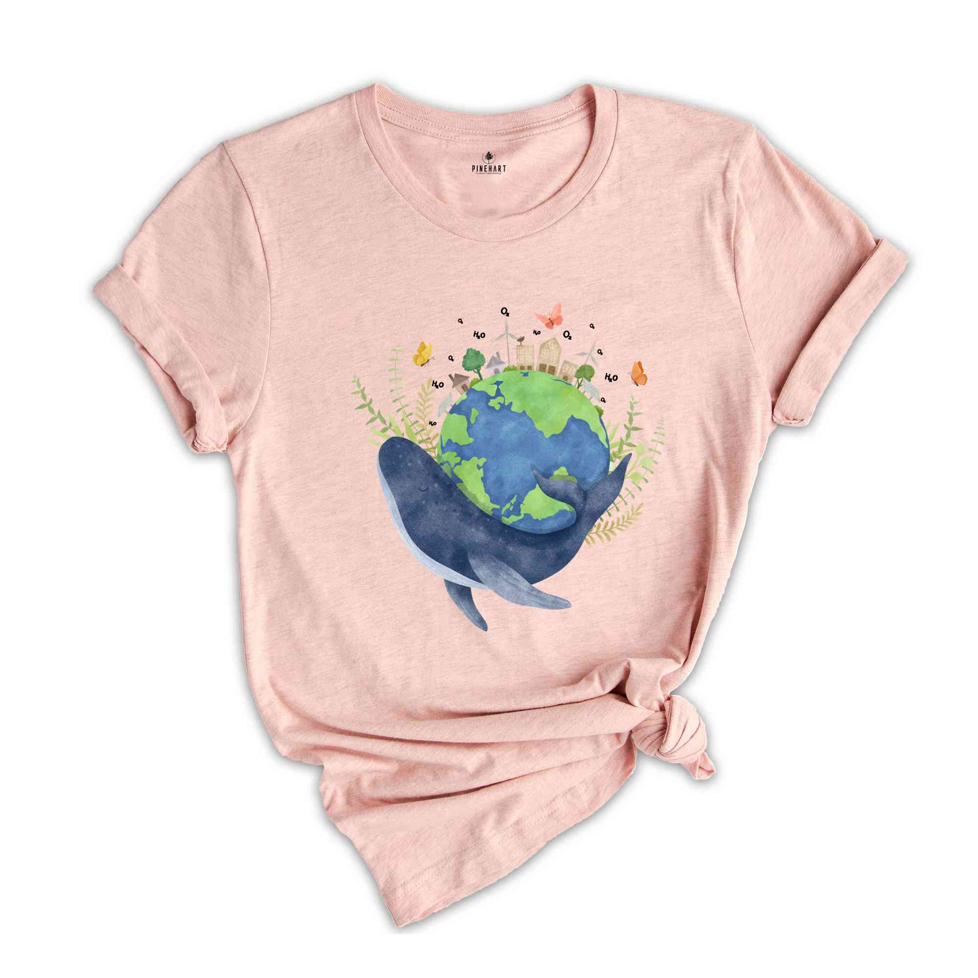 Eco Warrior Sweatshirt, Eco Conscious Whale Tee, Earth Preservation Shirt, Environmental Activist Apparel, Save The Planet Organic Cotton T-Shirt