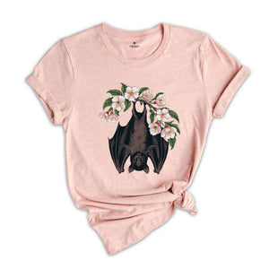 Halloween Bat Shirt, Pink Halloween Shirt, Hanging Bat Shirt, Halloween bats Shirt, Cute bat shirt, bats lovers Shirt