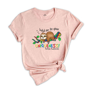 Cute Autism Shirt, Autism Awareness Shirt, Neurodiversity Shirt, ADHD Shirt, Animal Lover Shirt, Funny Sloth Shirt, Funny Animal Shirt