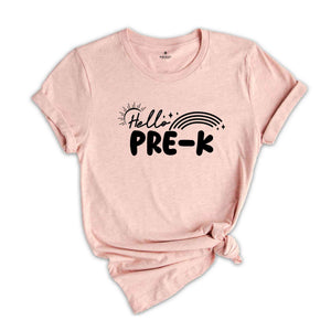 Hello Pre-K Grade Shirt, Back To School Shirt, Cute Back To School Shirt, Tie Dye Shirt, First Day Of School, Pre-K Grade Outfit