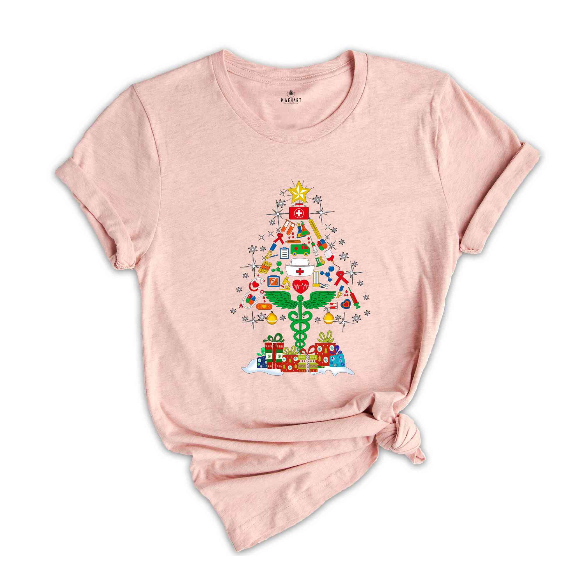 Christmas Tree Nurse Shirt, Christmas Nurse Shirt, Christmas Stethoscope Shirt, Holiday Nurse Shirt, Xmas Nursing Shirt