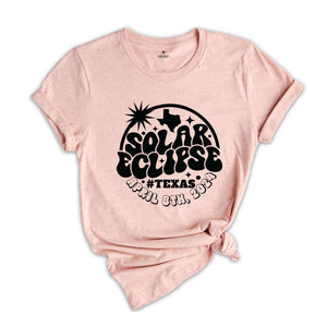 Total Solar Eclipse Texas Shirt, April 8 2024, USA Map, Path of Totality Tee, Texas Map Shirt, 2024 Eclipse Shirt, Celestial Shirt