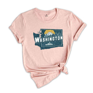 Retro State Of Washington Shirt, State Of Washington Shirt, State Shirt, Washington Lover Shirt, Family Trip Shirt, Travel Shirt