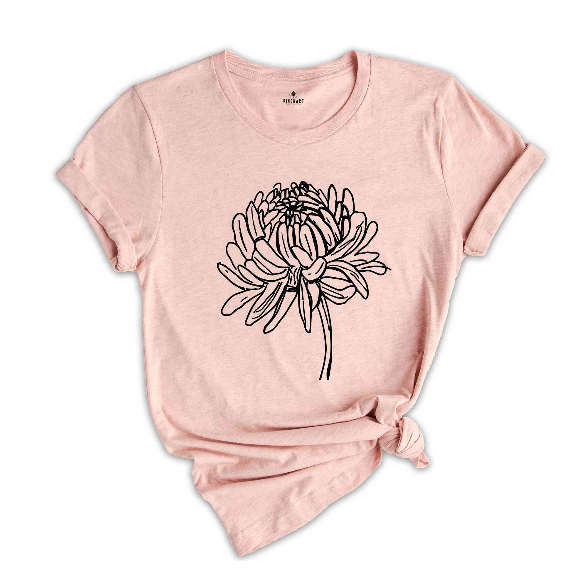 Chrysanthemum Flower Shirt, November Flower Shirt, November Birthday Shirt, Birthday Shirt, Birth Month Flower Shirt, Flower Shirt